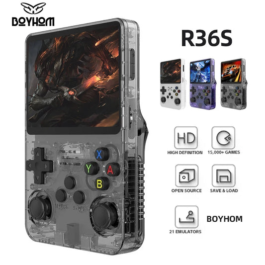 R36S Console Portable Rétro - 10 000+ Jeux Préinstallés, Écran IPS HD, Autonomie Longue - Le Meilleur du Gaming Classique à Prix Imbattable ! - Confort Connecté