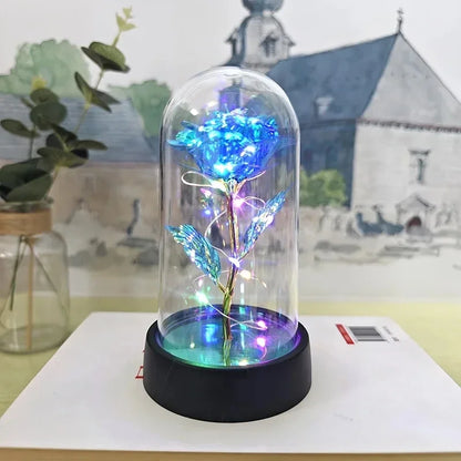 Rose Light Beautiful Realistic Looking Night Light Rose Eternal Flower Party Supplies LED Simulation Rose Flower Valentine's Day Confort Connecté