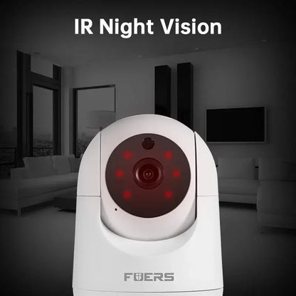 Fuers 5MP WiFi Camera Tuya Smart Home Indoor Wireless IP Surveillance Camera AI Detect Automatic Tracking Security Baby Monitor Confort Connecté