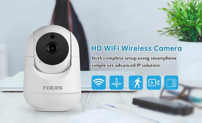 Fuers 5MP WiFi Camera Tuya Smart Home Indoor Wireless IP Surveillance Camera AI Detect Automatic Tracking Security Baby Monitor Confort Connecté