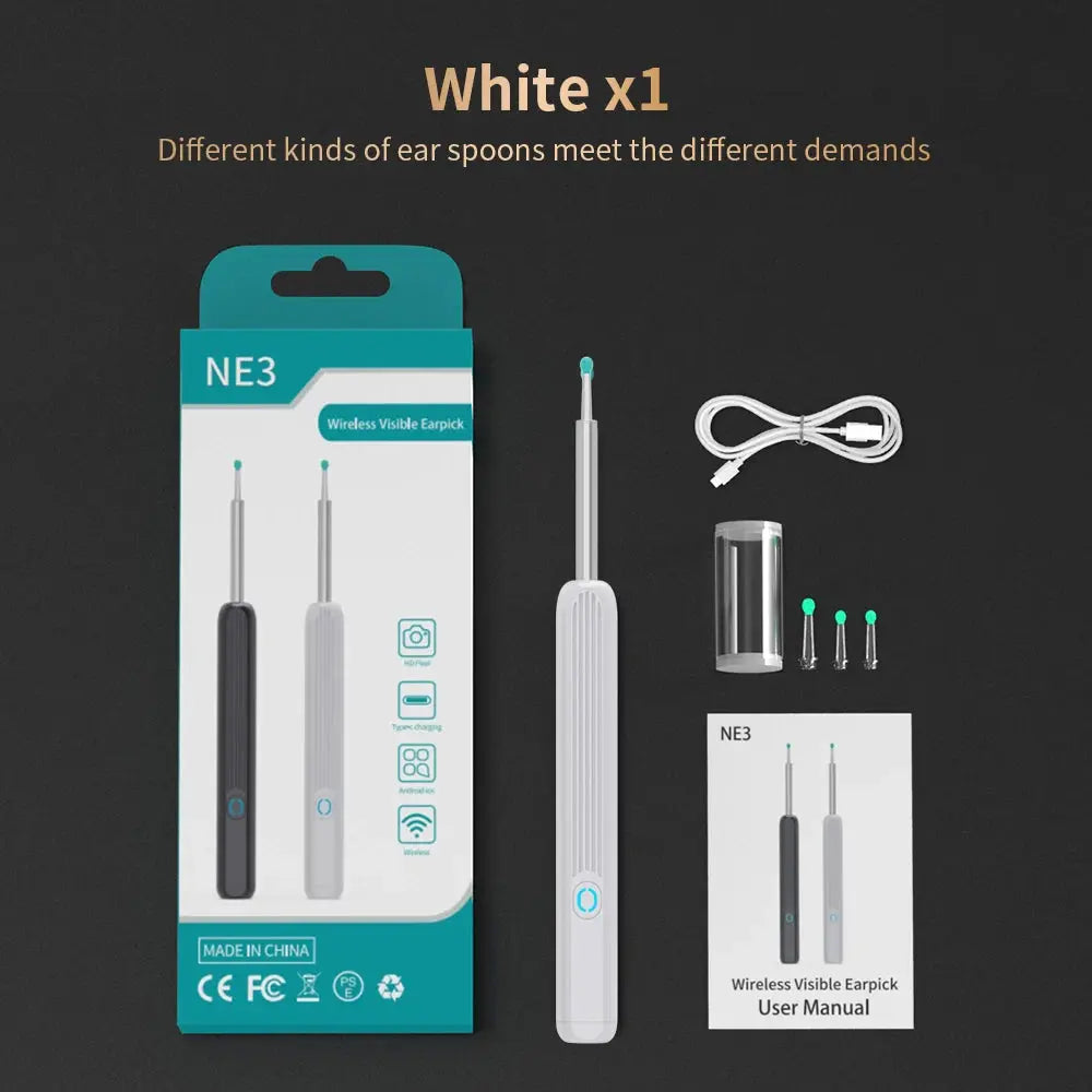 NE3 Otoscope oreille : suppression de cérumen - Confort Connecté