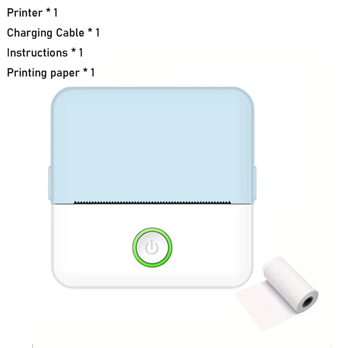 Mini portable thermal printer wireless printer with bluetooth compatible with android and ios Confort Connecté